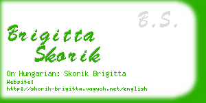 brigitta skorik business card